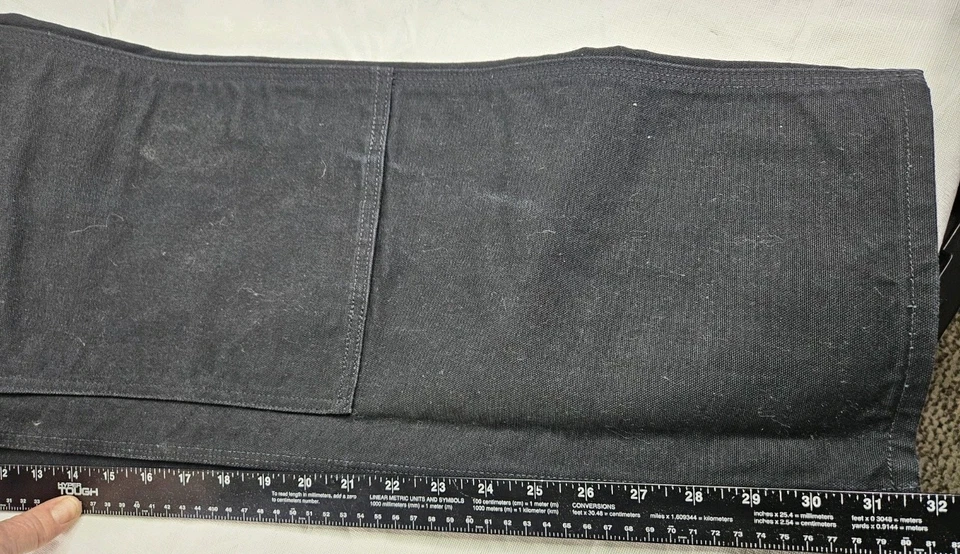 Vtg Carhartt Double Knee Men 36x32(Real 34.5x32) Black USA Union Workwear Heavy - Image 3 of 4