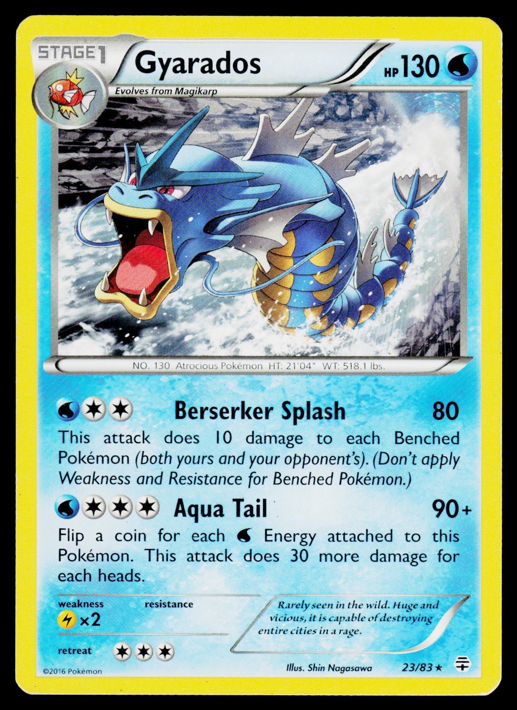 Pokemon Gyarados Generations 23/83 NM