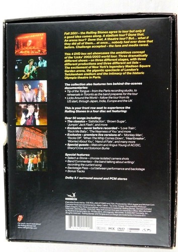 EUC The Rolling Stones VIER FLICKS 4 - DVDs Set Live Shows über 50 Songs 2003 - Bild 5 von 6