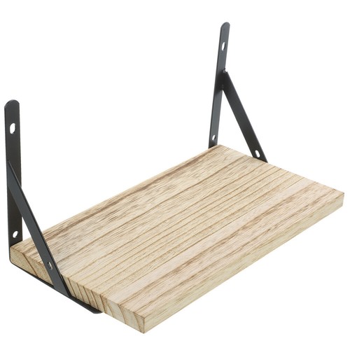 Floating Shelf Rustic Wood Shelf Wall Mounted Shelf for Bathroom Bedroom Living - Picture 5 of 12