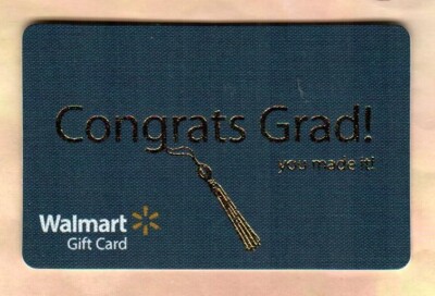 walmart grad cards WALMART Congrats Grad, You Did It ( 2009 ) Textured Gift Card ( $0 )
