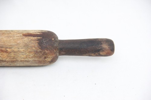 Old Antique Wooden Painted Chapati Rolling Pin Belan Velan Kitchen Tool India R1 - Picture 9 of 15