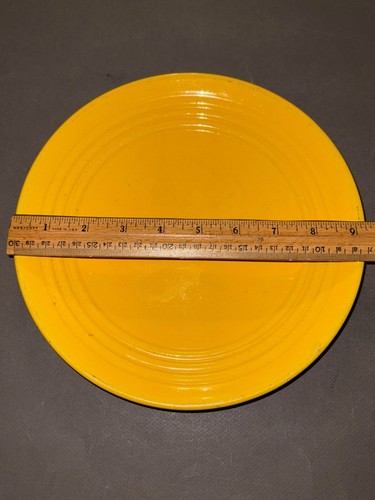 BAUER POTTERY LOS ANGELES RING YELLOW RINGWARE DINNER PLATE VINTAGE - Picture 2 of 5