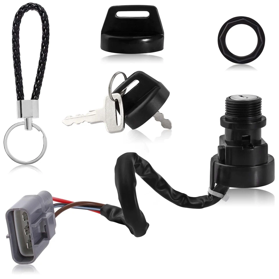 Ignition Key Switch For Yamaha Big Bear 400 YFM400 4x4 2009 2010 2011 2012 ATV - Image 4 of 4