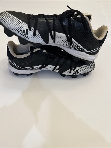 Men’s Adidas Afterburner 7 Md Baseball Cleats Size 9 Black & White - Picture 5 of 6