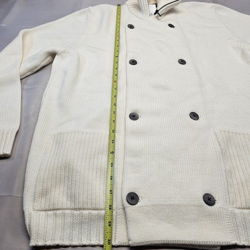Seaward Stearn 100% LANA MERINOS Wool Double Breasted Cardigan XL Men London - Picture 9 of 14