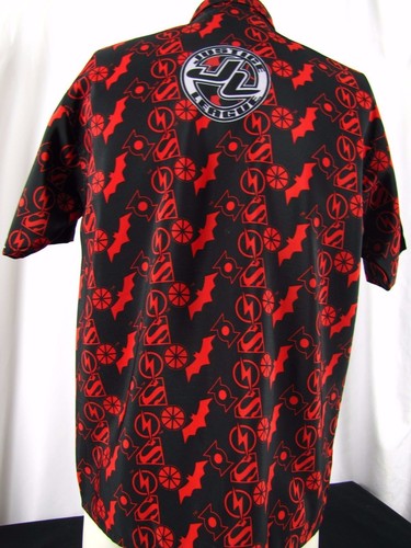 JUSTICE LEAGUE All Over Print Shirt (L 16/18) Superman Batman Flash Boys 2002 - Picture 4 of 6