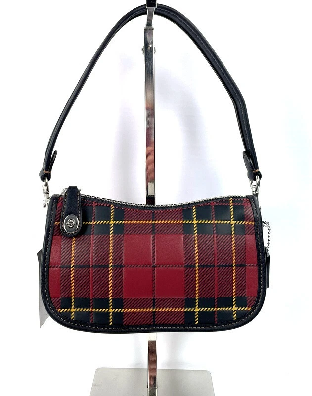 Coach cheap plaid handbags