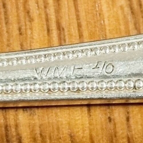 True Vintage WMF 12 PC Fish Cutlery Silver Plated Bead Edging 1903 - 1910 - Picture 3 of 7