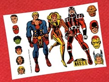 GLI ETERNI N.1 CORNO (LATO A) DEL 03/1978 ADESIVO ANASTATICO SU CARTA LUCIDA