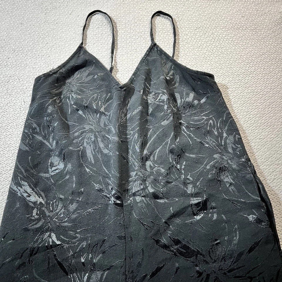 Mono para mujer Leith negro pierna ancha patrón damasco talla pequeña usado en excelente estado Foto 4 de 4