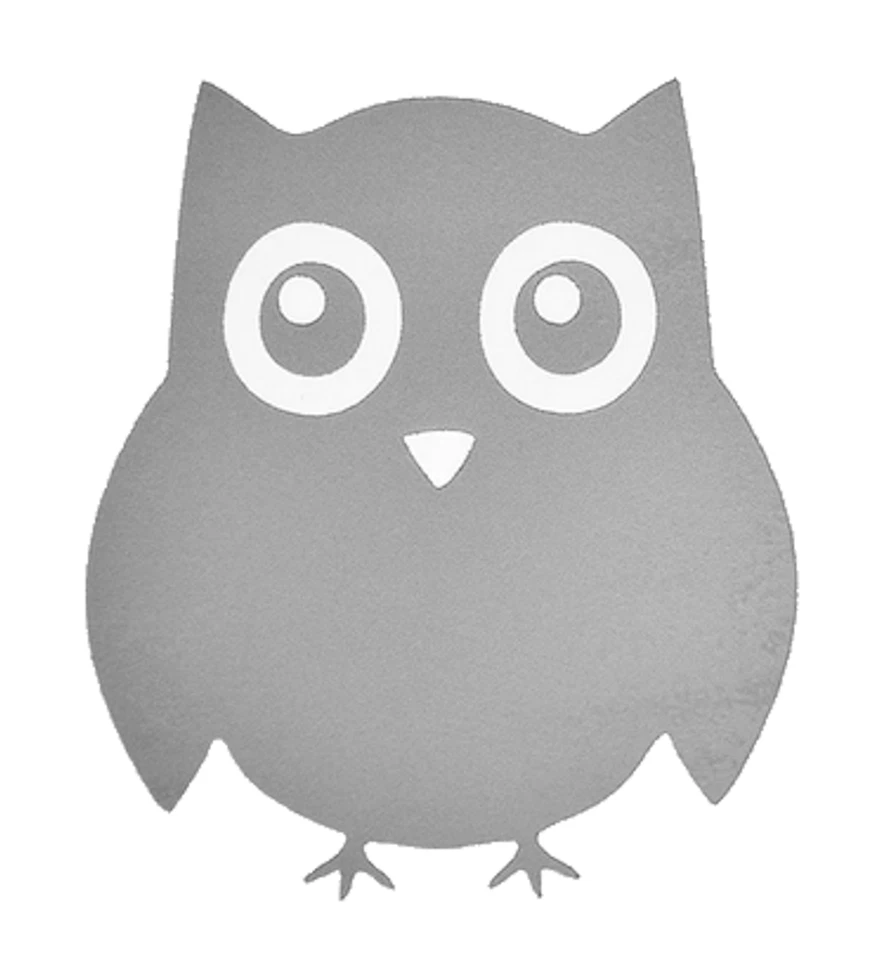 Bügelbild reflektierend Eule Uhu Hotfix Applikation Aufbügler Sicherheit Kinder - Bild 2 von 4