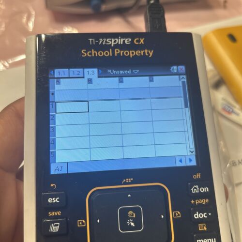 Calculadora gráfica Texas Instruments TI Nspire CX con estuche y cubierta probada - Imagen 8 de 14