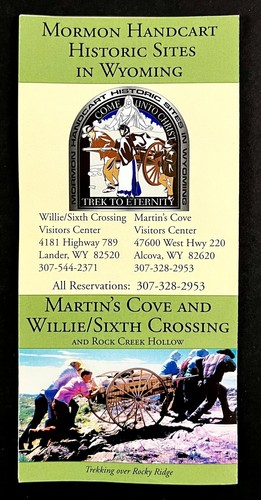 1990s Mormon Handcraft Historic Sites Martin's Cove VTG Travel Brochure ...
