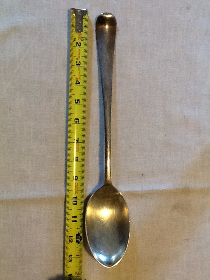 RARE VINTAGE 13 INCH SILVER PLATE SERVING SPOON 52623a | eBay