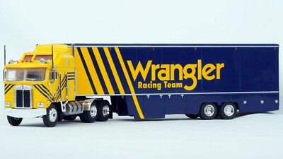 Brekina Kenworth K100 Race Transporter Wrangler/Dale Earnhardt #85737 HO Scale