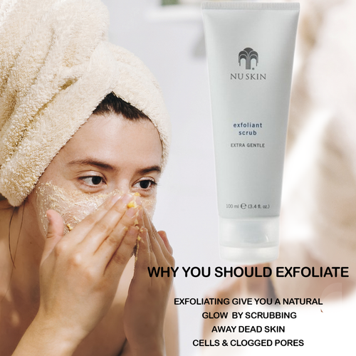 NuSkin Facial Scrub Nutricentials Glow Exfoliating Nu skin eBay