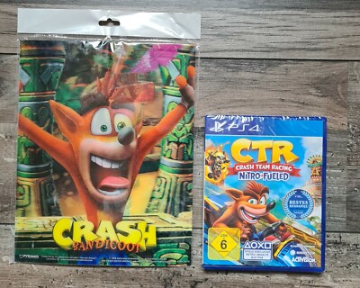 Crash Team Racing - Nitro Fueled PS4 + 3D Lenticular Bild Abystyle Set