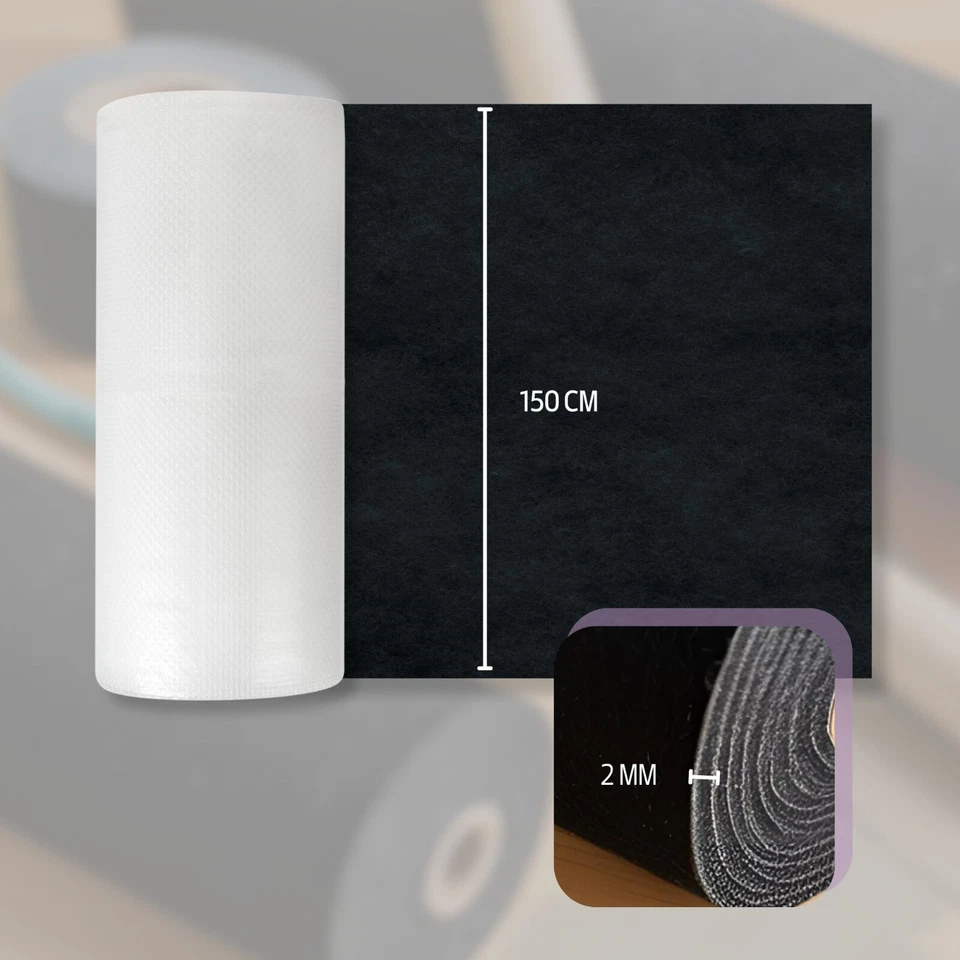 Filz SELBSTKLEBEND Filzstoff Meterware 1,50 m breit 3 mm stark Camper Nadelfilz - Bild 3 von 4