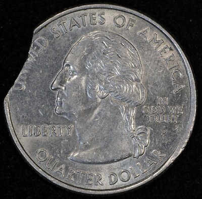 2004-P Clipped Planchet US Mint Error Coin Michigan Statehood