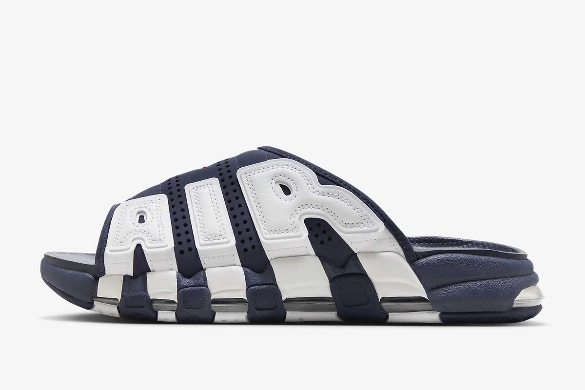 FQ8700-400 Nike Air More Uptempo Slide Olympic (FQ8699-400 FQ8700-400 Nike Air More Uptempo Slide Olympic (FQ8699-400