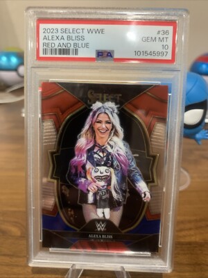 Alexa Bliss 2023 Select WWE Red and Blue #36 PSA 10 LOW POP
