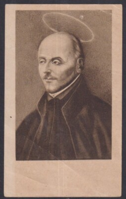 Holy card antique de San Ignacio de Loyola santino image pieuse estampa