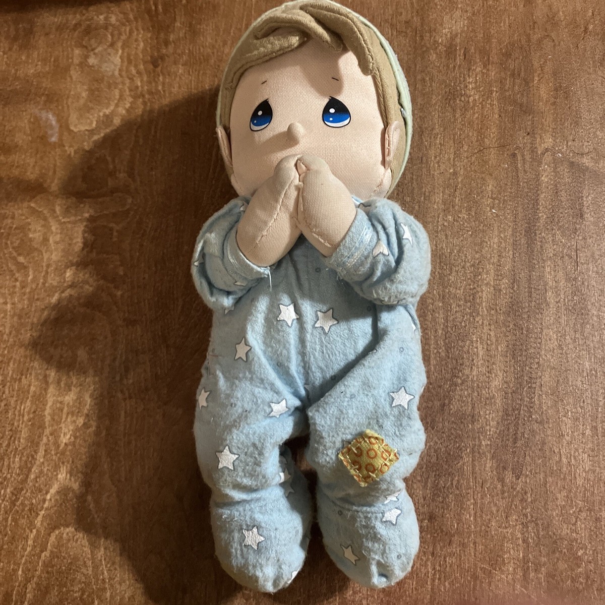 Precious Moments Doll Prayer VTG Precious Moments Blue Praying