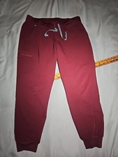 Figs Technical Collection Pants Womens XL Red Drawstring Nurse Scrubs Jogger