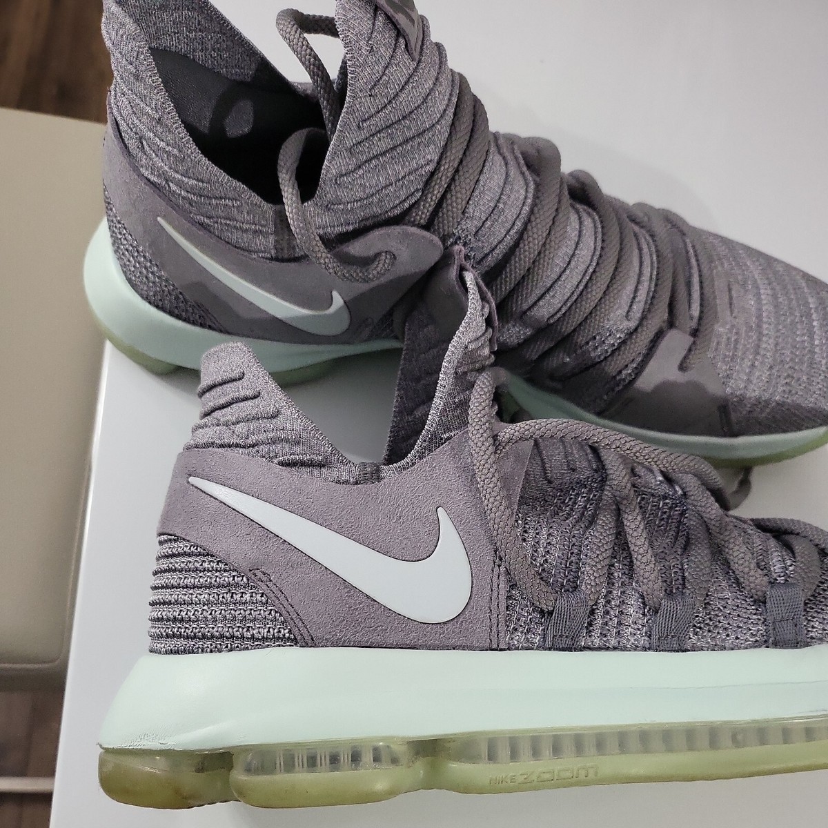 Nike KD 10 897815-002 Men’s Gray Athletic Shoes Sneakers Sz 14 Nike KD 14 TB  main image 3