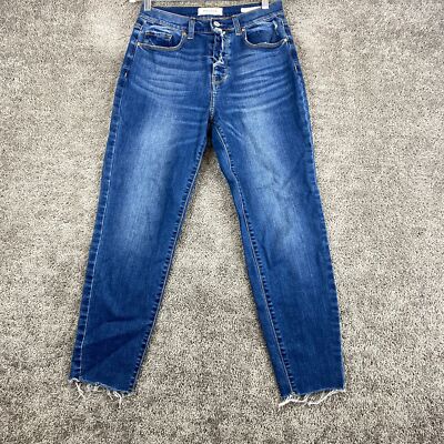 Pacsun Vintage Icon Cropped Jeans Women's Size 26 Blue Button