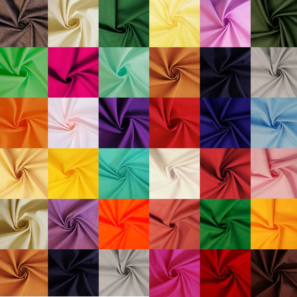 30m Roll of Polycotton Fabric Wholesale Price with over 30 colours to choose - Image 2 of 2
