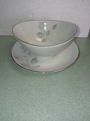 MIKASA TEA ROSE PATTERN Gravy Boat Estate Find