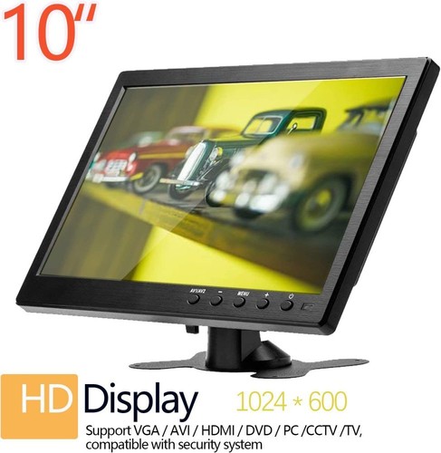 10.1 inch LCD Monitor Mini TV Computer Display PC TV Display BNC/AV/VGA/HDMI - Picture 2 of 8