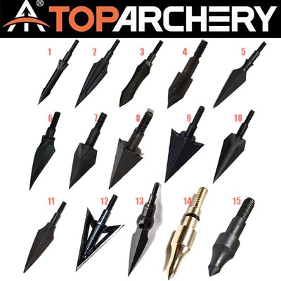 Hunting Broadheads Archery Arrow Heads Replaceable/Fixed Screw-in Points Tips