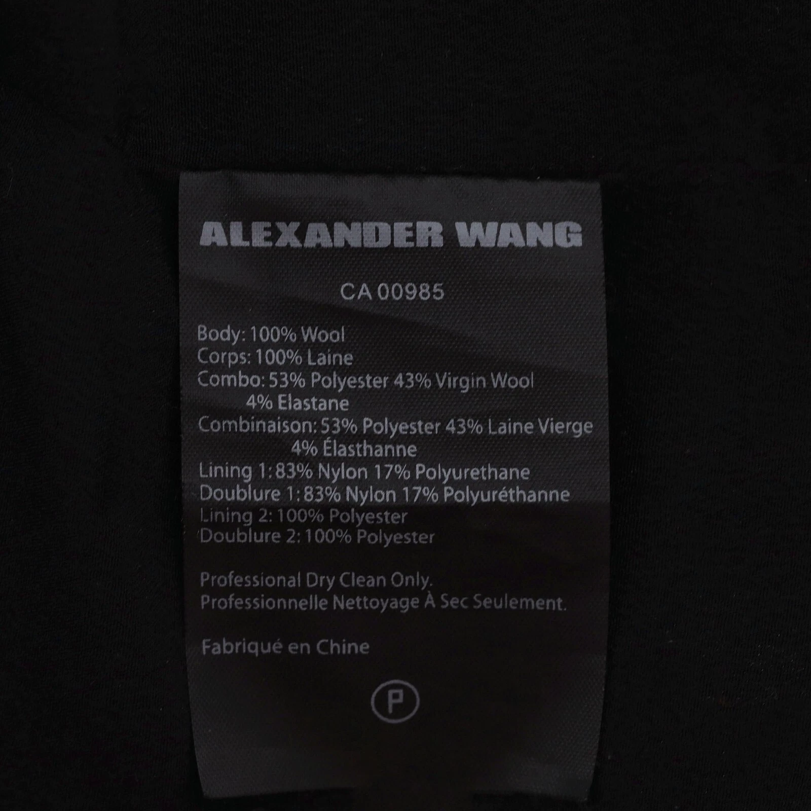 Abito in camicia Alexander Wang a quadri in lana a quadri