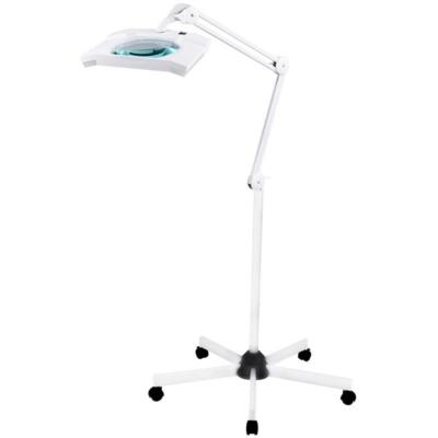 Semplix LED Lupen-Stehlampe 3D weiß (Linse 189 x 157 mm/dimmbar/Standfuß