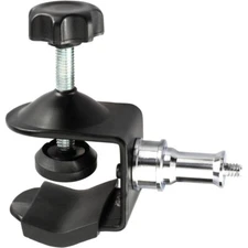 Heavy-Duty Adjustable Pole Clamp w/ Baby Pin and 1/4"-20 Screw Secure by Impact