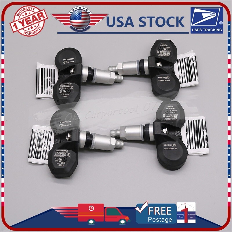 NEW 4x 36106790054 TIRE PRESSURE TPMS SENSOR For BMW X3 X6 M3 M6 535i 128i 328i 226029784677
