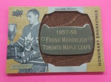 Frank Mahovlich 2019-20 UPPER DECK ENGRAINED HON. ENGRAVING 94/100 Card #HE-CM58