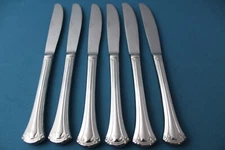 6 Dinner Knives Hollow Wallace RESPLENDENCE Stainless China NEW 9 1/2"