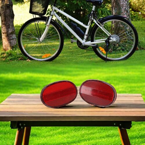 Upgrade Your Bicycle with 2pcs Oval Rear Fenders Reflector for Visibility - Picture 13 of 24