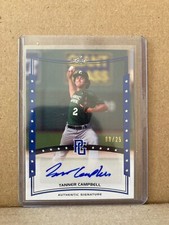 Tanner Campbell 2014 Leaf Perfect Game National Showcase Blue Auto /25 A-TCI