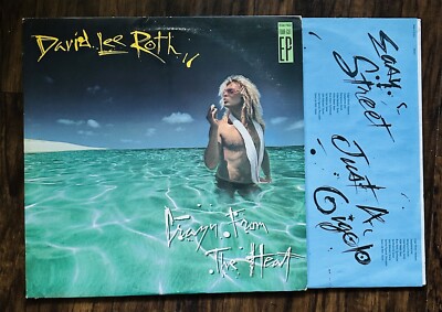 David Lee Roth Crazy From The Heat Vinyl Record Album Used