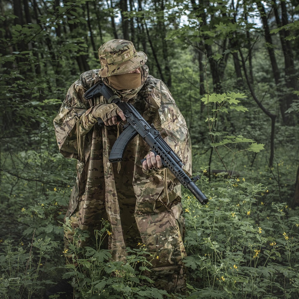 Poncho Imperméable Camouflage Multicam PROPPER - Anti-imagerie Thermique - Fabriqué En Ukraine