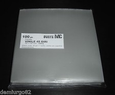 BUSTE PROTETTIVE musica DISCHI VINILE 45 giri - 100my POLIPROPILENE - 187x187 mm