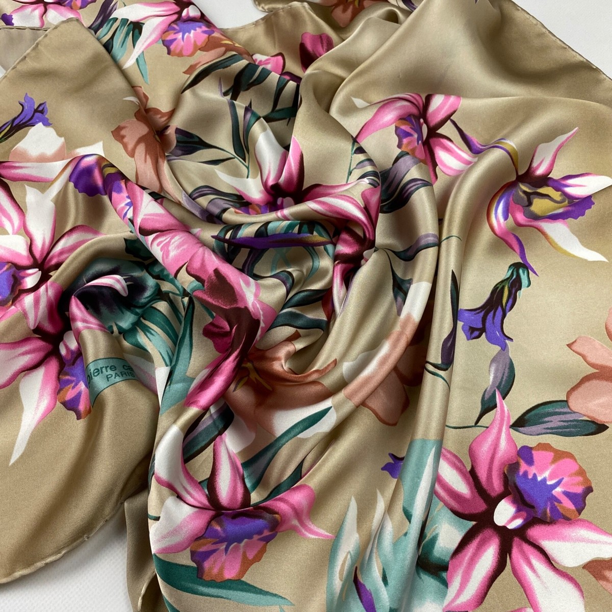 Pierre Cardin Silk Scarf Pierre Cardin Richard Hennessy Silk Silk Vintage Pre-owned  main image 4