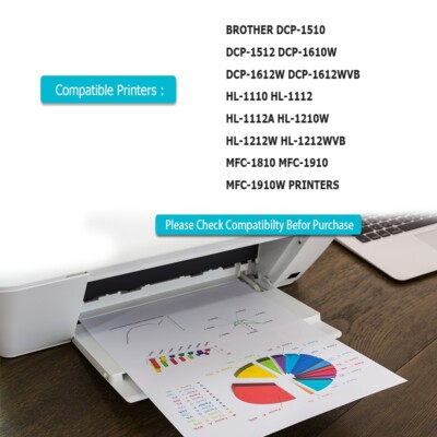 Cartucce Toner Compatibili Brother Tn1050 4 Pezzi Toner Brother TN1050 Compatibile - Confezione Da 4 Pezzi Nero, Per Serie DCP, HL, MFC DCP-1510 HL-1110 MFC-1910W - Foto 7
