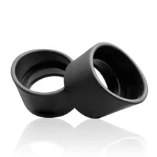 Two Pieces Rubber Eye Cups Eye Guards Caps for 32-35 mm Microscope Eyepiece Part