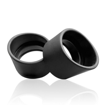 Two Pieces Rubber Eye Cups Eye Guards Caps for 32-35 mm Microscope Eyepiece Part